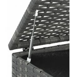 YOUTHUP Garten-Kissenbox PE Rattan 100x49x103,5 Cm Grau -Aufbewahrung im Garten Verkäufe 2022 59801071 4