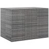 YOUTHUP Garten-Kissenbox PE Rattan 145x100x103 Cm Grau