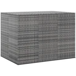 YOUTHUP Garten-Kissenbox PE Rattan 145x100x103 Cm Grau