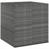 YOUTHUP Garten-Kissenbox PE Rattan 100x97,5x104 Cm Grau