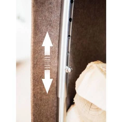 HECHT INTERNATIONAL Filztrolley Trolley Transportroller Für Kaminholz Grau 202140122-HE 2 HECHT INTERNATIONAL Filztrolley Trolley Transportroller Für Kaminholz Grau 202140122-HE – Bild 2