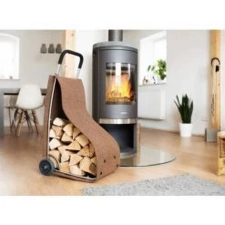 HECHT INTERNATIONAL Filztrolley Trolley Transportroller Für Kaminholz Braun 202140102-HE -Aufbewahrung im Garten Verkäufe 2022 5980333 4