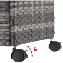 TECTAKE Auflagenbox Mit Aluminiumgestell Und Rollen 297l, 117x54x64cm - Kissenbox, Polsterbox, Gartenbox -Aufbewahrung im Garten Verkäufe 2022 60281671 5