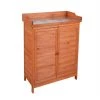Außenschrank Gardiun Ally 75x40x94cm Für Den Garten, Fichtenholz, Behandelt Mit Öko-Farbe Und Arbeitsplatte Aus Verzinktem Stahl