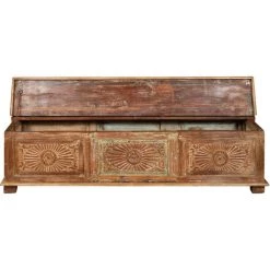 BISCOTTINI Truhe, Koffer, Bank, Behälter, Etui, Antikes Original Aus Teakholz Mit Eingelegtem Finish -Aufbewahrung im Garten Verkäufe 2022 63576318 5