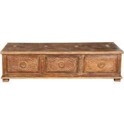 BISCOTTINI Truhe, Koffer, Bank, Behälter, Etui, Antikes Original Aus Teakholz Mit Eingelegtem Finish -Aufbewahrung im Garten Verkäufe 2022 63576837 3