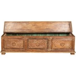 BISCOTTINI Truhe, Koffer, Bank, Behälter, Etui, Antikes Original Aus Teakholz Mit Eingelegtem Finish -Aufbewahrung im Garten Verkäufe 2022 63576837 5