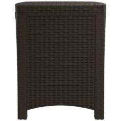Garten-Aufbewahrungsbox PP Rattan Braun 39x39x46 Cm VidaXL -Aufbewahrung im Garten Verkäufe 2022 64022924 5
