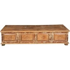 BISCOTTINI Truhe, Koffer, Bank, Behälter, Etui, Antikes Original Aus Teakholz Mit Eingelegtem Finish -Aufbewahrung im Garten Verkäufe 2022 64521211 3