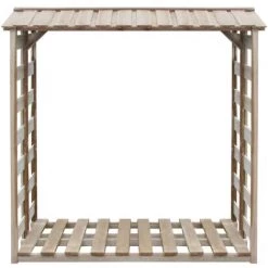 GOFUNILAND 150 X 90 X 176 Cm Kiefer KDI Brennholzregal Kaminholzregal Kaminholzunterstand -Aufbewahrung im Garten Verkäufe 2022 64994342 3