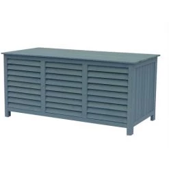 HABITAT ET JARDIN Gartenbox Aus Holz "Macao" - 130 X 64 X 60 Cm - Himmelblau