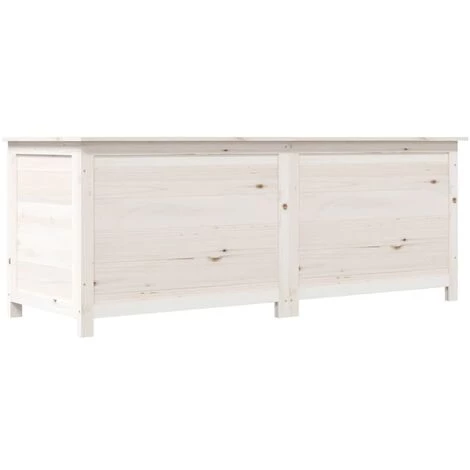 Outdoor-Kissenbox Weiß 150x50x56 Cm Massivholz Tanne VidaXL 1 Outdoor-Kissenbox Weiß 150x50x56 Cm Massivholz Tanne VidaXL