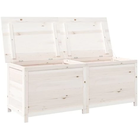 Outdoor-Kissenbox Weiß 150x50x56 Cm Massivholz Tanne VidaXL 5 Outdoor-Kissenbox Weiß 150x50x56 Cm Massivholz Tanne VidaXL – Bild 5