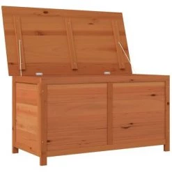 Outdoor-Kissenbox Braun 100x50x56 Cm Massivholz Tanne VidaXL -Aufbewahrung im Garten Verkäufe 2022 65620890 5