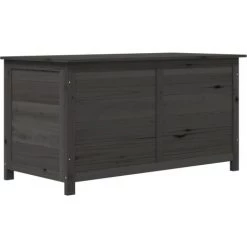 Outdoor-Kissenbox Anthrazit 100x50x56 Cm Massivholz Tanne VidaXL