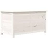 Outdoor-Kissenbox Weiß 100x50x56 Cm Massivholz Tanne VidaXL