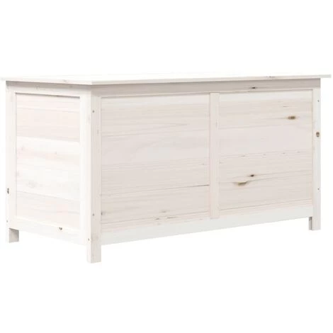 Outdoor-Kissenbox Weiß 100x50x56 Cm Massivholz Tanne VidaXL 1 Outdoor-Kissenbox Weiß 100x50x56 Cm Massivholz Tanne VidaXL