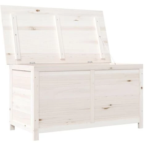 Outdoor-Kissenbox Weiß 100x50x56 Cm Massivholz Tanne VidaXL 5 Outdoor-Kissenbox Weiß 100x50x56 Cm Massivholz Tanne VidaXL – Bild 5