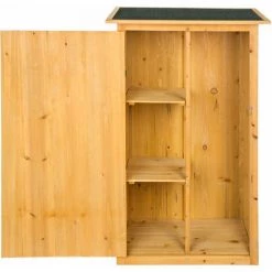 TECTAKE Gartenschrank Taman Mit Flachdach - Geräteschrank, Terassenschrank, Outdoor Schrank -Aufbewahrung im Garten Verkäufe 2022 66352956 4