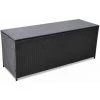 Topdeal Garden-Auflagenbox Schwarz 150x50x60 Cm Poly Rattan VDFF27520_DE