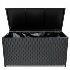 Topdeal Garden-Auflagenbox Schwarz 150x50x60 Cm Poly Rattan VDFF27520_DE -Aufbewahrung im Garten Verkäufe 2022 66685897 3