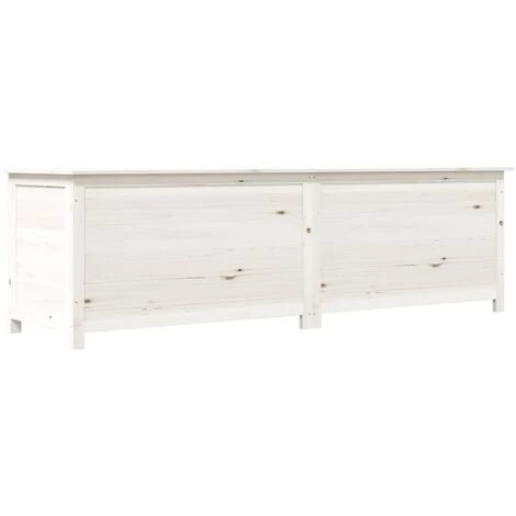 Outdoor-Kissenbox Weiß 200x50x56 Cm Massivholz Tanne VidaXL 1 Outdoor-Kissenbox Weiß 200x50x56 Cm Massivholz Tanne VidaXL