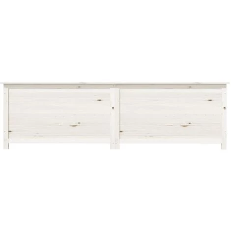 Outdoor-Kissenbox Weiß 200x50x56 Cm Massivholz Tanne VidaXL 4 Outdoor-Kissenbox Weiß 200x50x56 Cm Massivholz Tanne VidaXL – Bild 4