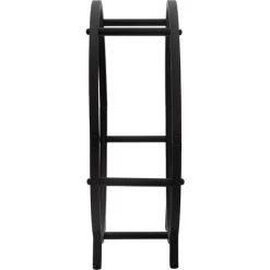 ML-Design Kaminholzregal Rund, 62x60x20 Cm, Schwarz, Aus Metall, Für Innen, Brennholzregal Holzaufbewahrung Aus Beschichteter Stahl, Kaminholzständer Kaminholzhalter Feuerholzregal Für Kamin & Ofen -Aufbewahrung im Garten Verkäufe 2022 67878523 3