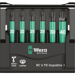 WERA WERK Bit-Satz Bit-Check 6 TX Impaktor 1 Wera