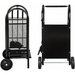 TECTAKE Kaminholzwagen Mit Schaufel, Schürhaken Und Besen - Kaminbesteck, Holzkorb, Ofenbesteck 8 TECTAKE Kaminholzwagen Mit Schaufel, Schürhaken Und Besen - Kaminbesteck, Holzkorb, Ofenbesteck -Aufbewahrung im Garten Verkäufe 2022 7500194 4