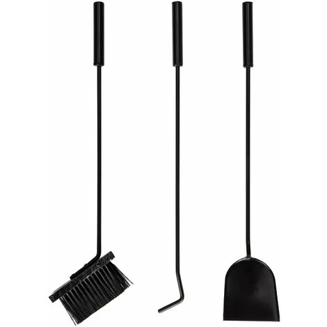 TECTAKE Kaminholzwagen Mit Schaufel, Schürhaken Und Besen - Kaminbesteck, Holzkorb, Ofenbesteck 5 TECTAKE Kaminholzwagen Mit Schaufel, Schürhaken Und Besen - Kaminbesteck, Holzkorb, Ofenbesteck – Bild 5