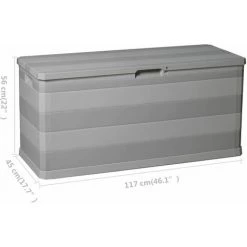Gartenbox Grau 117×45×56 Cm VidaXL -Aufbewahrung im Garten Verkäufe 2022 8254402 3
