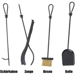 HOMCOM Outsunny Kaminholzständer Brennholzregal Feuerholzablage 2 Schichte Kaminwerkzeug Schwarz 40x30x74,5cm -Aufbewahrung im Garten Verkäufe 2022 8900641 5