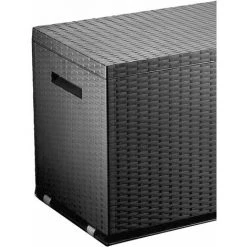 DYNAMIC24 Auflagenbox Rattan Optik Anthrazit  2035 -Aufbewahrung im Garten Verkäufe 2022 9956577 4
